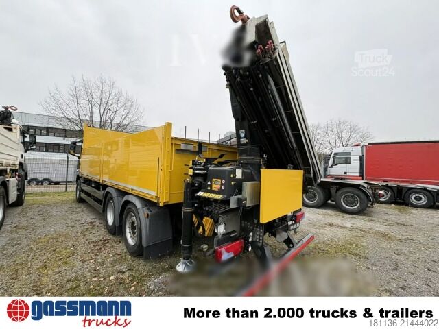 Plato nákladné auto MAN TGS 26.430 6x2-2 BL, Liftachse, Heckkran Fassi