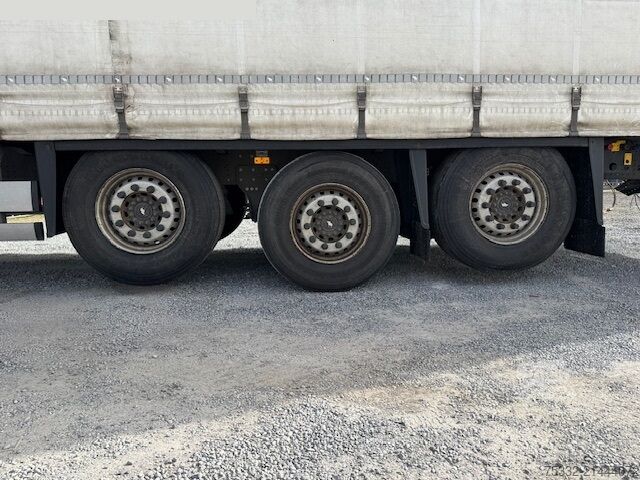 Open oplegger met zeil Schmitz Cargobull 3 achs Tautl 385/65 UNFALL Portal 2xLift