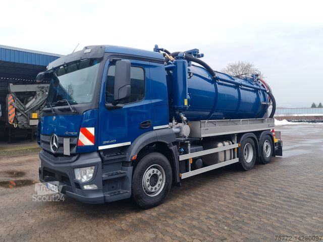 Vacuum tank truck MERCEDES-BENZ FFG 6X2 / elephant vacu 13.002 VSK / VERMIETUNG!