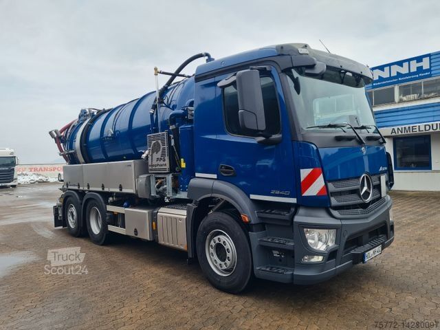 Vacuum tank truck MERCEDES-BENZ FFG 6X2 / elephant vacu 13.002 VSK / VERMIETUNG!