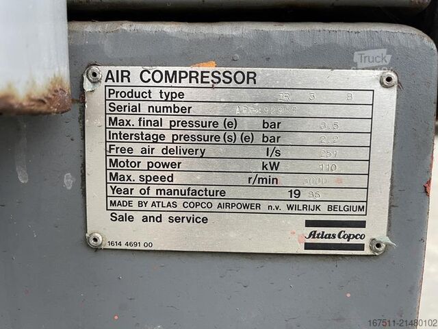 Compresseur frigorifique Atlas Copco ZR 3 B