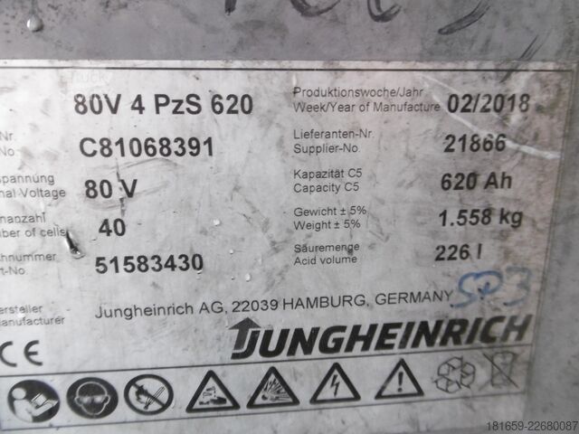 Stivuitor frontal JUNGHEINRICH EFG 430ks 115-500 DZ