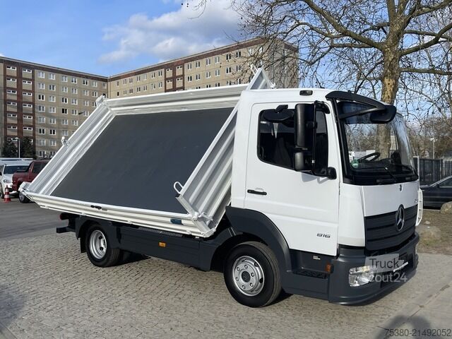 Tipvogn varebil mercedes-benz Atego 816 Dreiseitenkipper Euro-6 1Hand*Klima*AHK*