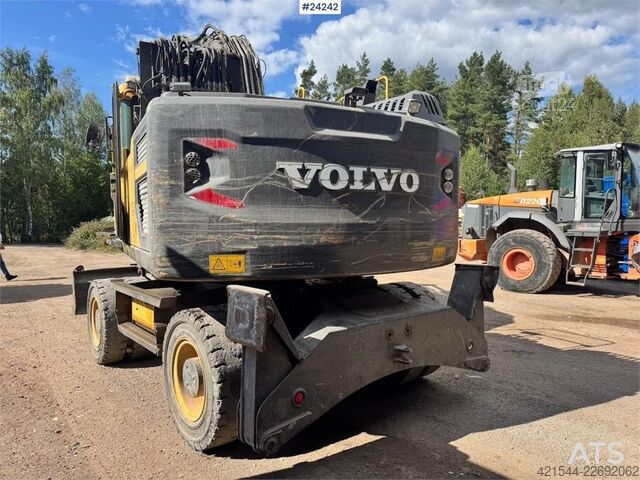 Wheel excavator Volvo EW160E Wheeled Excavator w/ Elevating Cab and Grap