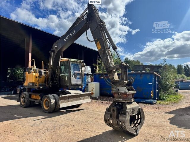 Wheel excavator Volvo EW160E Wheeled Excavator w/ Elevating Cab and Grap