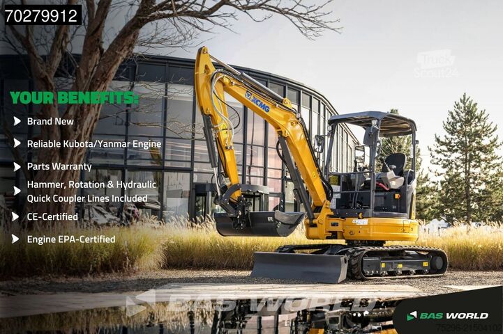 Minikotró XCMG XE35 E FACTORY WARRANTY - CW/3 BUCKETS - YANMAR...