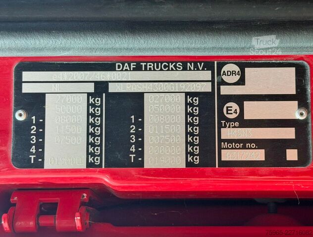 Chłodnia (samochód ciężarowy) DAF XF 480 FAN SSC FULL AIR RETARDER/INTARDER ISOLAT