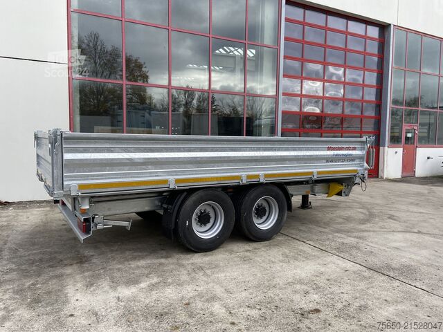 Tipper trailer Möslein TTD 14  5,70 m  14 t Tandem- Kipper Tieflader 5,70 m lang, Breite Reifen-- Neufahrzeug --