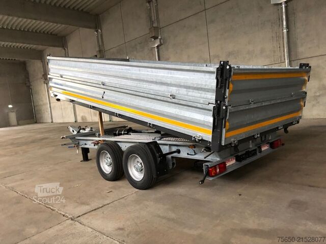 Tipper trailer Möslein TTD11- BA Verzinkt  neuer Tandem Kipper Tieflader + Aufsatz