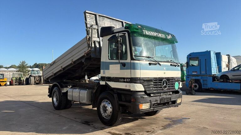 Трехсторонний опрокидыватель Mercedes-Benz Actros 1840 (LAMES / STEEL SUSPENSION / V6 / MP...