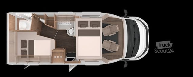 Polintegriran avtodom KNAUS L!VE WAVE 650 MF Platinum Selection