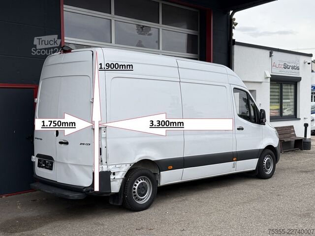 Kastenwagen hoch MERCEDES-BENZ Sprinter 215 CDI L2H2 Klima 7MBUX Heckschaden