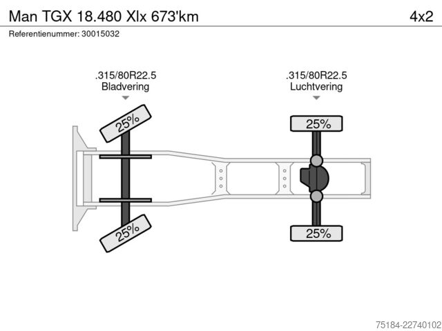 Standard-SZM Man TGX 18.480 Xlx 673'km