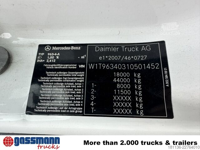 وحدة جرار قياسية Mercedes-Benz Actros 1845 LS 4x2, Navi, Bi-Xenon, MirrorCam,