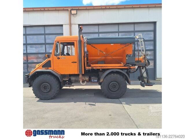 Speciallastbil Unimog U 130 4x4, Kipper, Zapfwelle vorne+hinten,