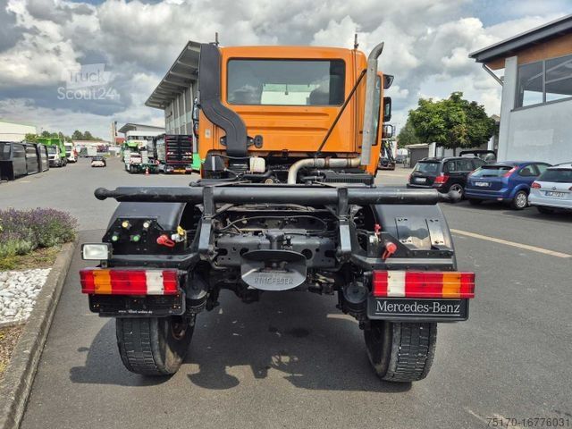 Vrachtwagenchassis MERCEDES-BENZ Unimog U400 4x4 Vario Pilot Zapfwelle LOF