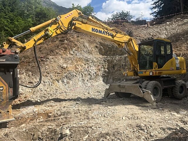 Excavadora móvil Komatsu PW160-7E0
