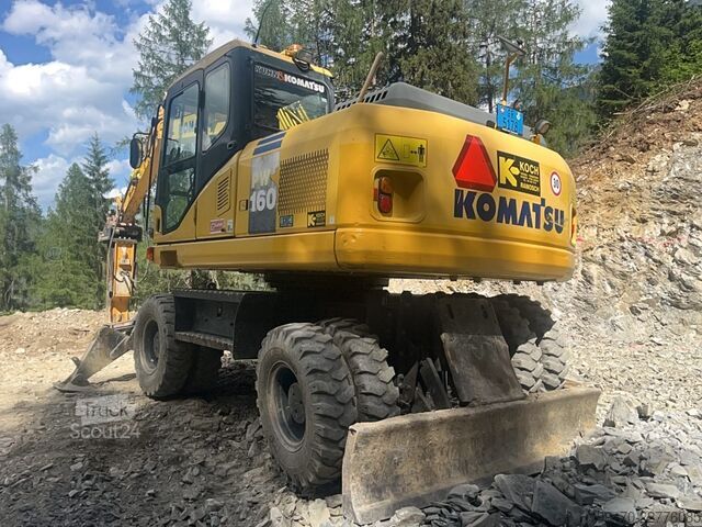 Excavadora móvil Komatsu PW160-7E0