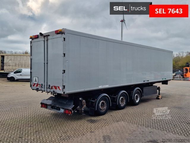 Kipper Auflieger  H&W HWDKSK38 / Glasrecycling / Kran / Lenkachse