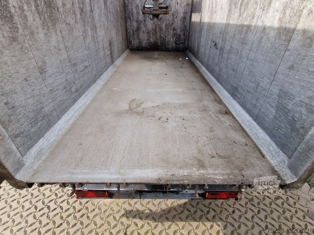 Kipper Auflieger  H&W HWDKSK38 / Glasrecycling / Kran / Lenkachse