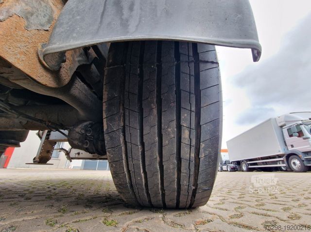 Kipper Auflieger H&W HWDKSK38 / Glasrecycling / Kran / Lenkachse