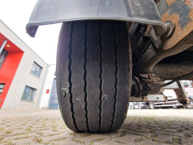 Kipper Auflieger H&W HWDKSK38 / Glasrecycling / Kran / Lenkachse