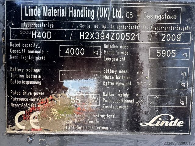 възможен мотокар Linde H40D