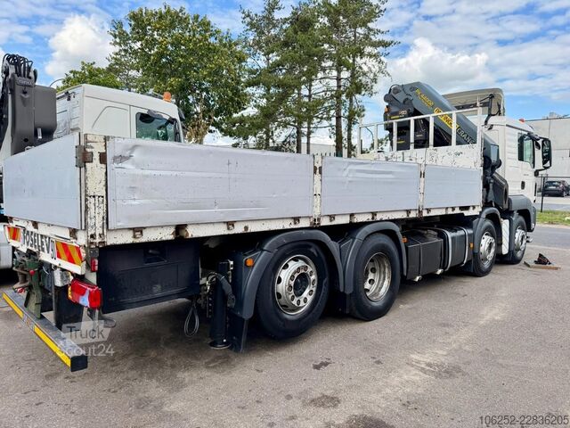 Nakládací plošina MAN TGS 35.440 8x2 PRITSCHE 6m15 + KRAN PALFINGER P...