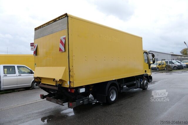 Vrachtwagen met bakwagen iveco EuroCargo ML 75 E 16 P LBW LUFT AUTOMATIK COC EURO-6