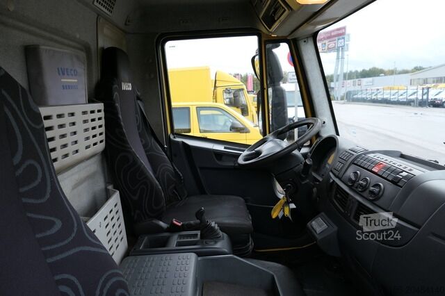 Vrachtwagen met bakwagen iveco EuroCargo ML 75 E 16 P LBW LUFT AUTOMATIK COC EURO-6