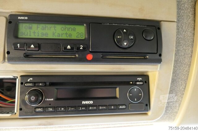 Vrachtwagen met bakwagen iveco EuroCargo ML 75 E 16 P LBW LUFT AUTOMATIK COC EURO-6