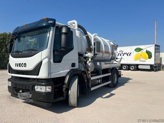 Kanca kasalı yük kamyonu (roll-off) IVECO IVECO EUROCARGO 180E28 CON CISTERNA SPURGO