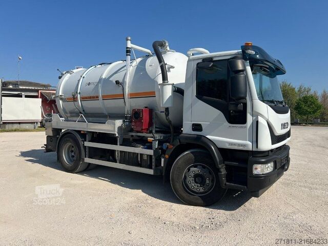 Kanca kasalı yük kamyonu (roll-off) IVECO IVECO EUROCARGO 180E28 CON CISTERNA SPURGO