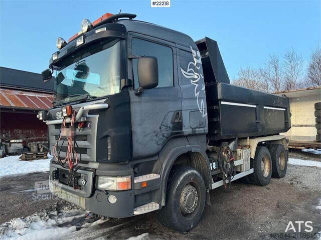 Tipper Scania R560 6x4 snow-prepared tipper truck
