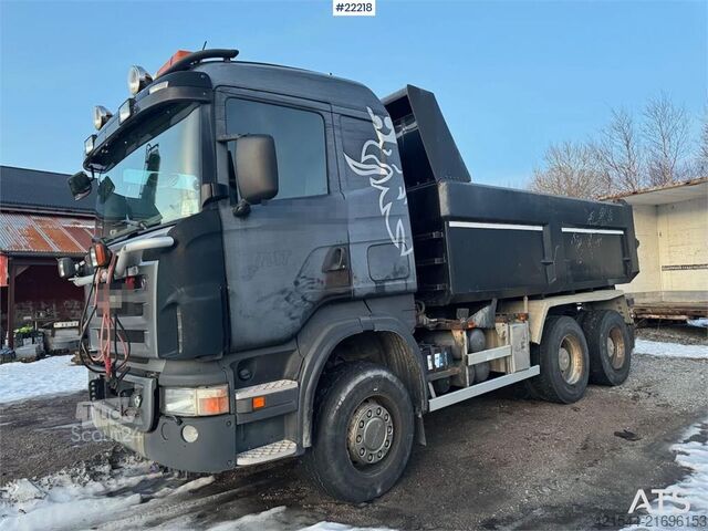 Tipper Scania R560 6x4 snow-prepared tipper truck