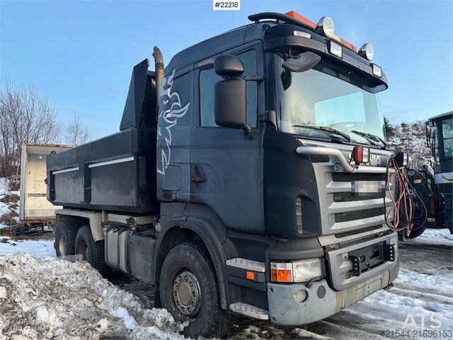 Tipper Scania R560 6x4 snow-prepared tipper truck