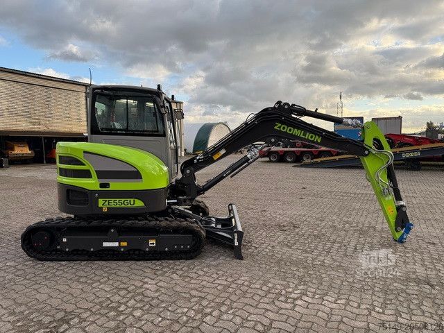 Rupsgraver  Zoomlion ZE55GU, Greifer-u. Hammerhydr.,Klima,CE