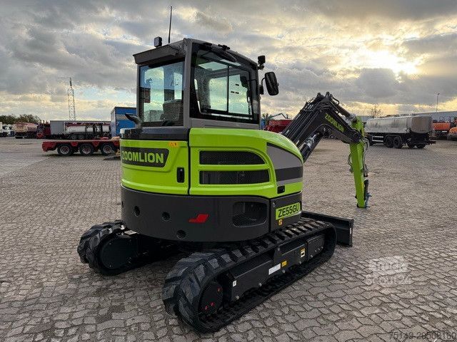 Chain excavator Zoomlion ZE55GU, Greifer-u. Hammerhydr.,Klima,CE