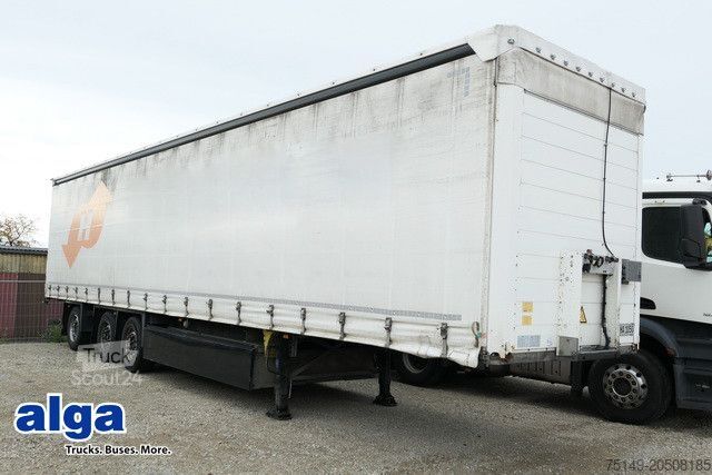 Naczepa otwarta z plandeką SCHMITZ CARGOBULL SCS 24/L-13.62 EB,Mitnahmestapler,Gelenkt,Edscha