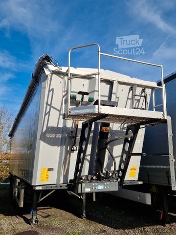 Tipper semitrailer WIELTON Alu-Kastenmulde 51m³ BULK Master Kombitür