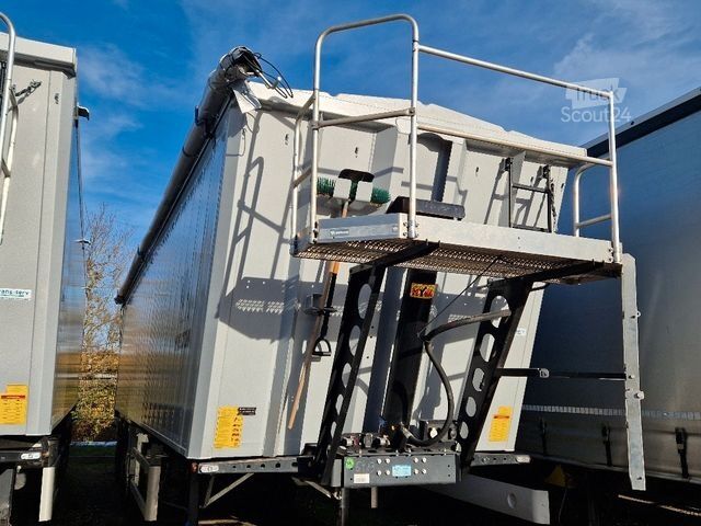 Tipper semitrailer WIELTON Alu-Kastenmulde 51m³ BULK Master Kombitür