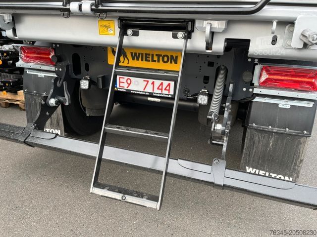 Tipper semitrailer WIELTON Alu-Kastenmulde 51m³ BULK Master Kombitür