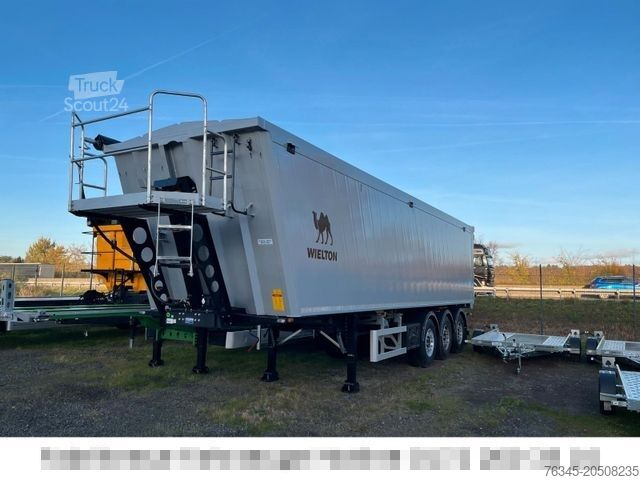Tipper semitrailer WIELTON Alu-Kastenmulde 51m³ BULK Master SOFORT!
