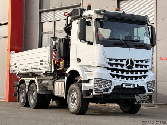 3-Seiten-Kipper Mercedes-Benz Arocs 3348 AK 6x6 Krankipper mit Fassi F195A2.24