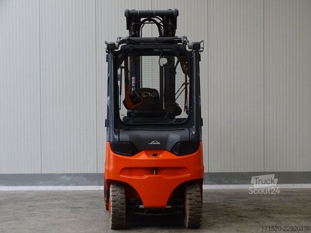 Viljuškar sa prednjim utovarivačem Linde E50HL-01 - TRIPLEX