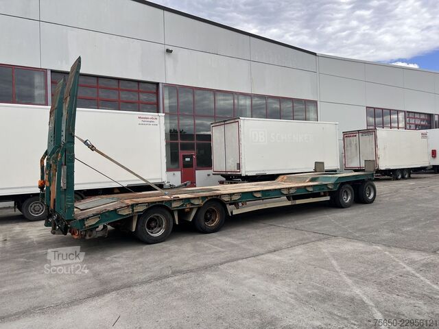 Reboque com plataforma rebaixada Humbaur HTD 409525-4A  4 Achs Tiefladeranhänger