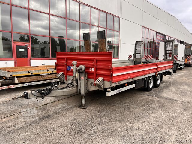 Reboque com plataforma rebaixada Schmid Fahrzeugbau TUE 105SR  Tandemtieflader, Luftgefedert