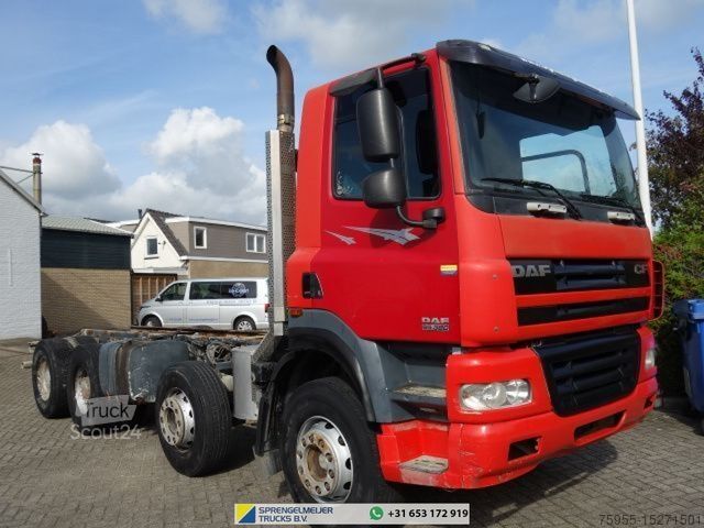 Fahrgestell DAF CF 85.380 8x4 CHASSIS MANUAL GEARBOX STEEL SPRIN