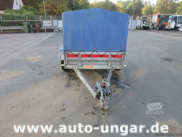 отворена ремарке със строшен брезент Temared Tema Anhänger 1.000kg Tieflader Plane