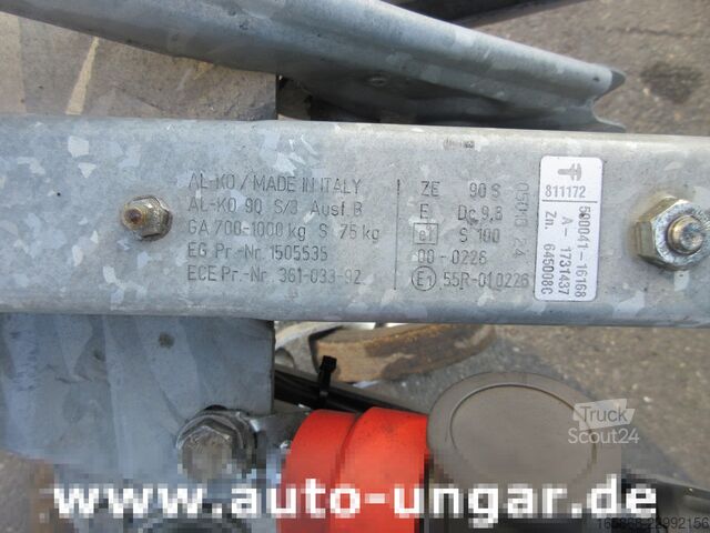 отворена ремарке със строшен брезент Temared Tema Anhänger 1.000kg Tieflader Plane